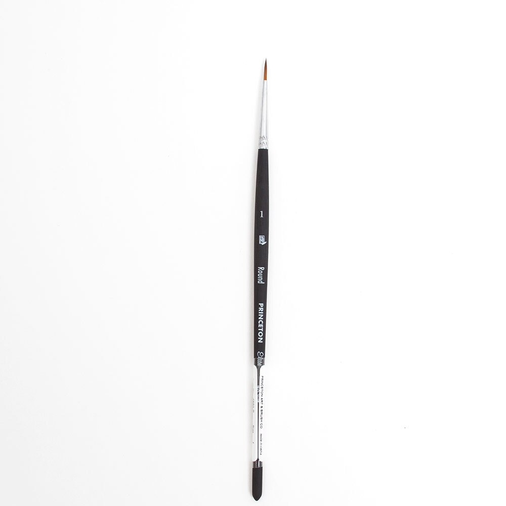 Princeton, Brushes, Art & School, Elite, Synthetic, Kolinsky Sable, Watercolor, 105319, Round, 1